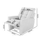 Poltrona Reclinável Branco Corino Eliot Shop Jm