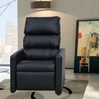 Poltrona Reclinável C/ Balanço Fiesta - Preto Corino