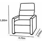 Poltrona Reclinável C/ Balanço Fiesta - Vermelho