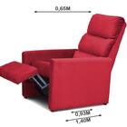Poltrona Reclinável C/ Balanço Fiesta - Vermelho