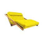 Poltrona Reclinável Casal Amarelo Sala De Estar