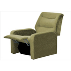 Poltrona Reclinável Classic Suede Amassado Bege - Matrix