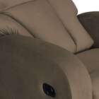 Poltrona Reclinável Com Zero Wall Mx-56 Austin Veludo Marrom