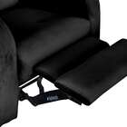 Poltrona Reclinável Com Zero Wall Mx-56 Austin Veludo Preta