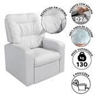 Poltrona Reclinável Corino Branco Benim Shop Jm