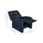 Poltrona Reclinável Corino Empire Azul Petróleo