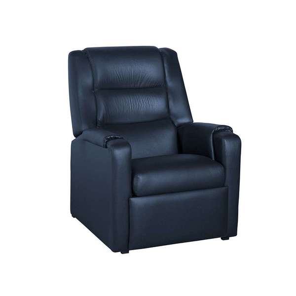 Poltrona Reclinável Corino Empire Azul Petróleo