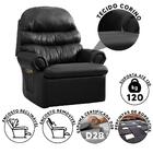 Poltrona Reclinável Corino Preto Juju Shop Jm