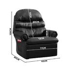 Poltrona Reclinável Corino Preto Juju Shop Jm
