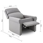 Poltrona Reclinável Dallas  Cinza