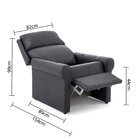 Poltrona Reclinável Dallas  Preto