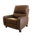 Poltrona Reclinável De Couro Doral Com Mecanismo Way Café