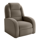 Poltrona Reclinável De Descanso Lyon Veludo Cappuccino