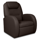 Poltrona Reclinável De Descanso Lyon Veludo Marrom