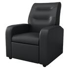 Poltrona Reclinável Decorativa Sophia Sintético Preto