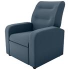 Poltrona Reclinável Decorativa Sophia Veludo Light Petróleo