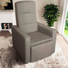 Poltrona Reclinável Diana - Tecido Polipropileno Cinza Fulige