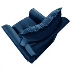 Poltrona Reclinavel Do Mamãe Carinho Veludo Azul Marinho