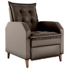 Poltrona Reclinável Do Papai Bath Veludo Turkey Marrom