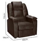 Poltrona Reclinável Do Papai Egito Marrom Chocolate - Special