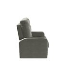 Poltrona Reclinável Do Papai Em Suede  Cinza