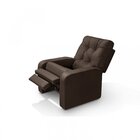 Poltrona Reclinável Do Papai Em Suede  Marrom