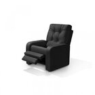 Poltrona Reclinável Do Papai Em Suede  Preto