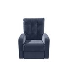 Poltrona Reclinável Do Papai Em Suede Azul