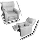 Poltrona Reclinável Do Papai Extensão De Cílios Lorena Marrom