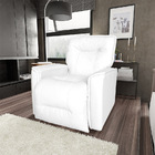 Poltrona Reclinável Do Papai Luka Corano Branco - Qlare Estof