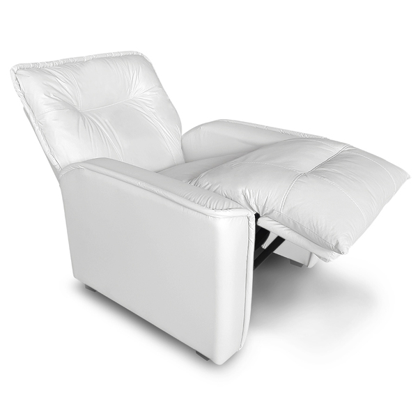 Poltrona Reclinável Do Papai Luka Corano Branco - Qlare Estof