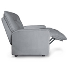 Poltrona Reclinável Do Papai Luka Suede Cinza - Qlare Estofad