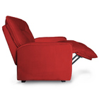 Poltrona Reclinável Do Papai Luka Suede Vermelho - Qlare Esto