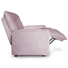 Poltrona Reclinável Do Papai Luka Veludo Rosê - Qlare Estofad