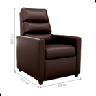 Poltrona Reclinável Do Papai Neiva Sintetico Marrom