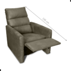 Poltrona Reclinável Do Papai Neiva Suede Cappuccino