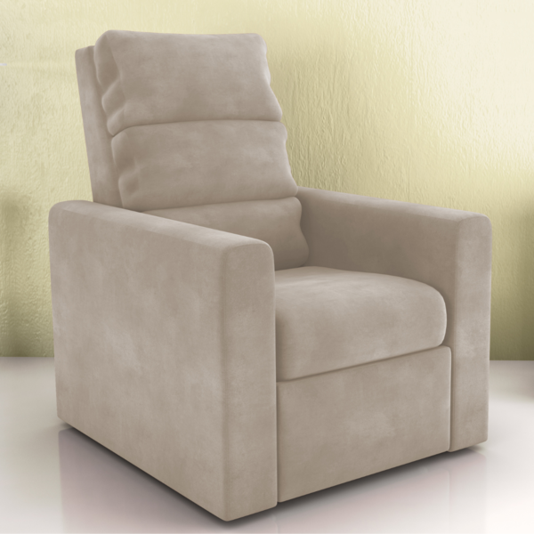 Poltrona Reclinável Do Papai Neiva Veludo Cappuccino