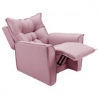 Poltrona Reclinavel Do Papai Para Sala King Linho Rosê