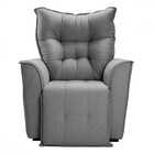 Poltrona Reclinavel Do Papai Para Sala King Tecido Linho