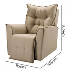 Poltrona Reclinavel Do Papai Para Sala King Tecido Linho