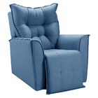 Poltrona Reclinavel Do Papai Para Sala King Tecido Linho