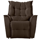 Poltrona Reclinavel Do Papai Para Sala King Veludo Chocolate