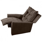 Poltrona Reclinavel Do Papai Para Sala King Veludo Chocolate