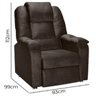 Poltrona Reclinável Egito Revestimento Turkay Js Moveis