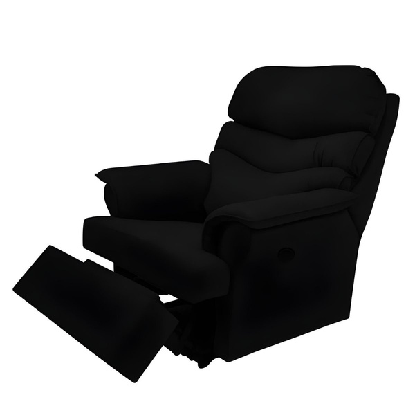 Poltrona Reclinável Elétrica Do Papai Sala Veneza Suede Preto