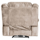 Poltrona Reclinavel Eletrica Malibu Com Usb Veludo Bege