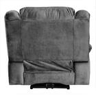 Poltrona Reclinavel Eletrica Malibu Com Usb Veludo Cinza