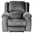 Poltrona Reclinavel Eletrica Malibu Veludo Cinza