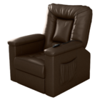 Poltrona Reclinável Elétrica Mickey Sintetico Marrom