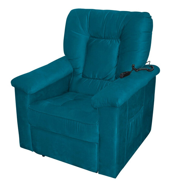 Poltrona Reclinável Elétrica Porsche Em Veludo Matrix